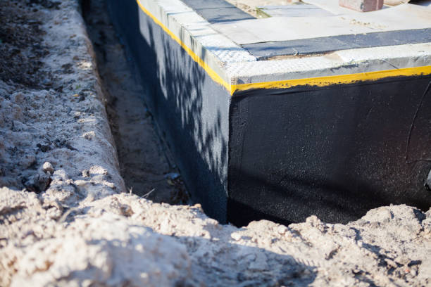 Residential Exterior Waterproofing installation at a Carson City, MI home by SJ Waterproofing Pros