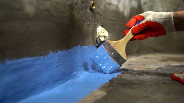 Commercial Exterior Waterproofing project at a Carson City, MI business property by SJ Waterproofing Pros
